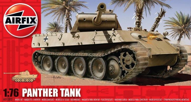 1/76 Pz.Kpfw.V Ausf.A Panther германский средний танк (Airfix 01302) сборная масштабная модель