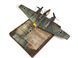 1/48 Винищувач-бомбардувальник Messerschmitt Bf-110 на підставці, готова модель авторської роботи
