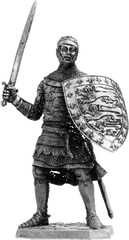 54 мм Джон Плантагенет, граф Корнуолл. Англия, 1316-36 гг., оловянная миниатюра (EK Castings M96)