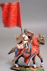Рыцарь на холме конный, 54 мм