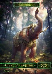 Elephant Token Magic: the Gathering (Токен) GnD Cards
