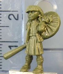 HassleFree Miniatures - Katie, female zombie-killer child with baseball bat - HF-HFA010