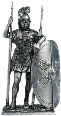 54 мм Римский легионер, 1 век до н. э. (EK Castings A-180), коллекционная оловянная миниатюра