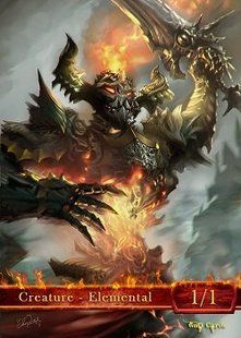 Elemental Red #10 Token Magic: the Gathering (Токен) GnD Cards