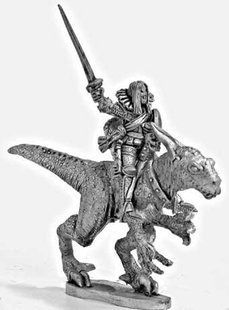 Mirliton Miniatures - Миниатюра 25-28 mm Fantasy - Dark Elf Raptor rider 2 - MRLT-DE002