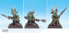 Goblin Spearmen, миниатюры Confrontation (Rackham GBTR04), сборные металлические неокрашенные