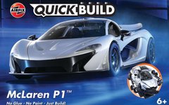 Автомобиль McLaren P1 White, LEGO-серия Quick Build (Airfix J6028), простая сборная модель для детей