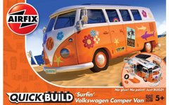 Автомобиль VW Camper Van "Surfin" (Airfix Quick Build J-6032) простая сборная модель для детей
