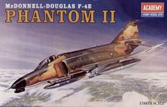 1/144 McDonnell-Douglas F-4E Phantom II американський винищувач-бомбардувальник (Academy 12605), збірна модель