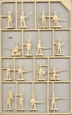 1/72 Французька легка піхота, наполеонівські війни, 48 фігур (Italeri 6066), пластикові