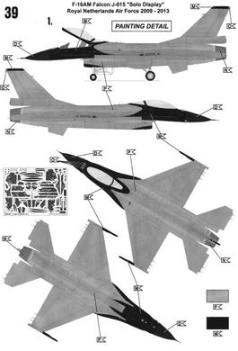 1/72 F-16 Mlu "Solo Display" + клей + краски + кисточка (Revell 63980)