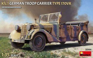 1/35 Автомобіль Kfz.1 Type 170VK Troop Carrier (Miniart 35486), збірна модель