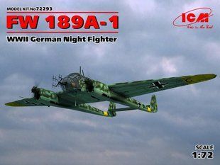 1/72 Focke-Wulf FW-189A-1 німецький нічний винищувач (ICM 72293), збірна модель