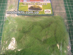 Трава искуственная (флок) для макетов/подставок/диорам 3 мм (зеленый свежий №1) Flock Grass, 20 гр (Different Scales 22-601)