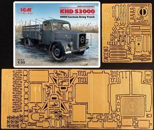 1/35 Фототравление для германских грузовиков KHD S3000: интерьер + экстерьер (VModels 35024)