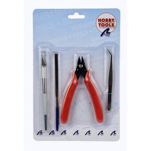 Стартовый набор инструментов (Artesania Latina 27050-1) Set of Basic Tools for Modeling in Plastic