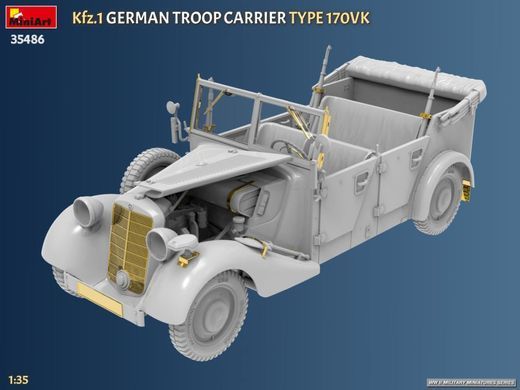 1/35 Автомобіль Kfz.1 Type 170VK Troop Carrier (Miniart 35486), збірна модель