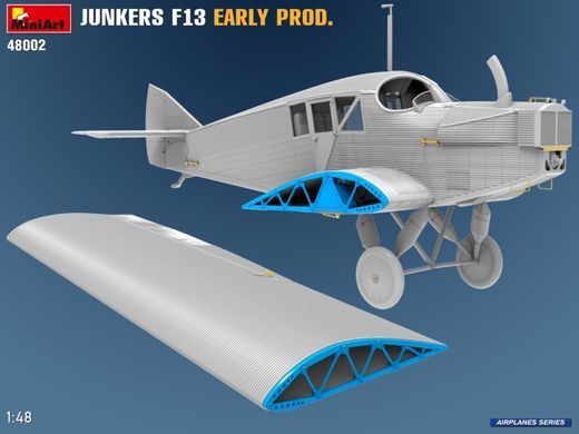 1/48 Пасажирський літак&nbsp;Junkers F.13 ранньої версії (MiniArt 48002), зібрна модель