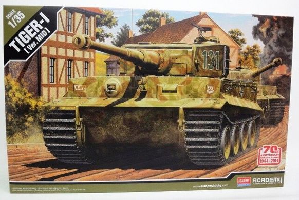 1/35 Pz.Kpfw.VI Tiger I middle version германский танк (Academy 13287) сборная модель