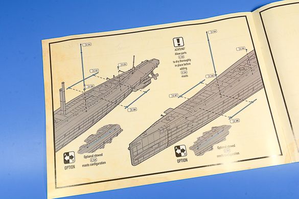 1/72 U-Boat SM U9 германская подводная лодка Первой мировой (Das Werk 72001), сборная модель