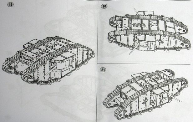 1/72 Mk.II "Male" британский танк, битва при Аррасе 1917 год (Master Box 72005)