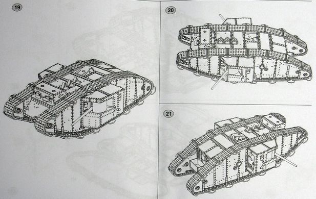 1/72 Mk.II "Male" британський танк, битва при Аррасі 1917 року (Master Box 72005), збірна модель
