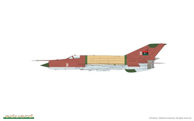 1/72 МиГ-21МФ истребитель-бомбардировщик, серия Weekend Edition (Eduard 7451) сборная модель