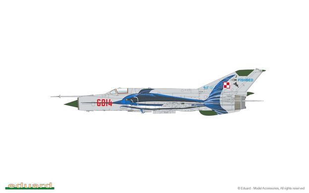 1/72 МиГ-21МФ истребитель-бомбардировщик, серия Weekend Edition (Eduard 7451) сборная модель
