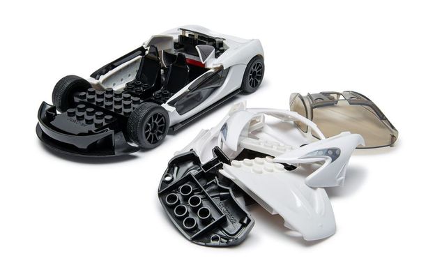 Автомобіль McLaren P1 White, LEGO-серія Quick Build (Airfix J6028), проста збірна модель для дітей