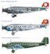 1/72 Літак Junkers Ju-52/3m Tante Ju "Lufthansa"/"JU-Air"/"Аэрофлот" (Italeri 150), збірна модель