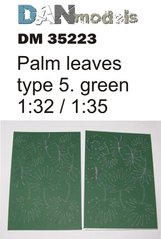 1/32-1/35 Пальмовые листья зеленые, 20 штук (DANmodels DM 35223)