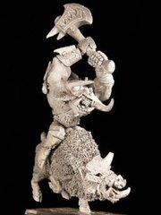Орки и Гоблины (Orcs and Goblins) - Orc Chief Boar Rider - GameZone Miniatures GMZN-04-04