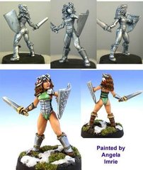 HassleFree Miniatures - Jo, female barbarian - HF-HFH019