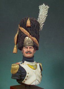 165 мм Imperial Guard Grenadier Officer (Major), бюст 1/10