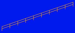 1/700 Леера двухполосые (Metallic Details MD70001) Double stranded rail