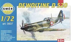 1/72 Dewoitine D.520 французский истребитель (Smer 0837), сборная модель