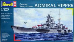 1/720 Admiral Hipper германский тяжелый крейсер ВМВ (Revell 05117)