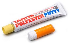 Шпатлёвка двухкомпонентная полиэстерная, 40 гр (Tamiya 87097) Polyester Putty
