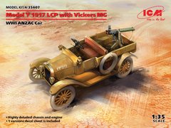 1/35 Автомобиль Ford Model T 1917 LCP с пулеметом Vickers (ICM 35607), сборная модель