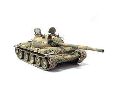 1/35 Танк Т-62 сирийской армии, битва за Дамаск 2012 года, готовая модель (авторская работа)
