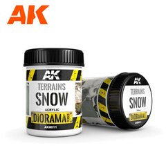 Паста для ландшафту Snow Terrains, Diorama Series, акрилова, 250 мл (AK Interactive AK8011)