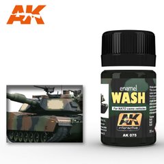 Змивка для камуфляжа техніки НАТО, 35 мл (AK Interactive AK075 Wash for NATO camouflages)