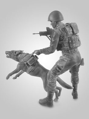 120мм Співробітник підрозділу IDF K-9 OKETZ із собакою (ICM 16102), збірна фігура, пластикова