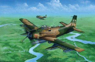 1/32 A-1J AD-7 Skyraider американський штурмовик (Trumpeter 02254), збірна модель