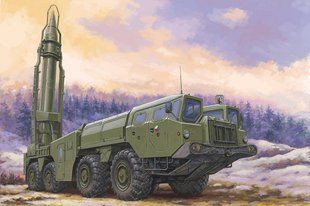 1/72 Пусковая установка 9П117М1 ракетного комплекса 9К72 Эльбрус с ракетой Р17 (Hobbyboss 82939), сборная модель