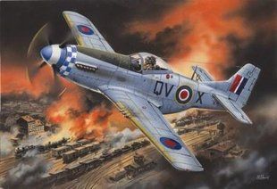 1/48 Mustang Mk.IVA британский истребитель (ICM 48155), сборная модель
