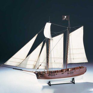 1/60 Пиратская шхуна Эдвенчур (Amati Modellismo 1446 Pirate Ship Adventure), сборная деревянная модель