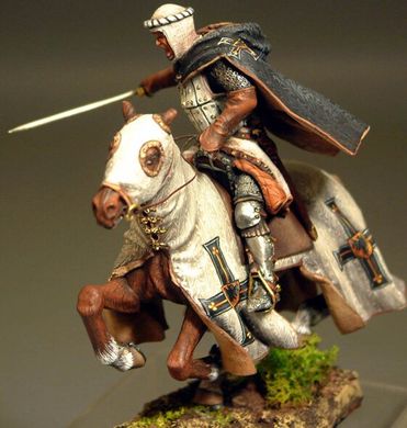 Рыцарь крестовых походов конный, 54 мм