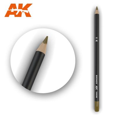 Олівець для везерінгу та ефектів "Бронза" (AK Interactive AK10036 Weathering pencils BRONZE)