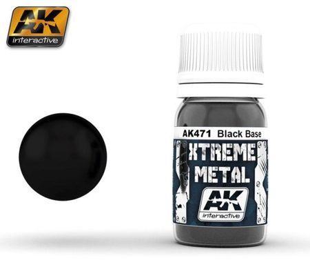 Грунтовка черная под металлики XTREME METAL (AK Interactive AK471 Black Base), эмалевая